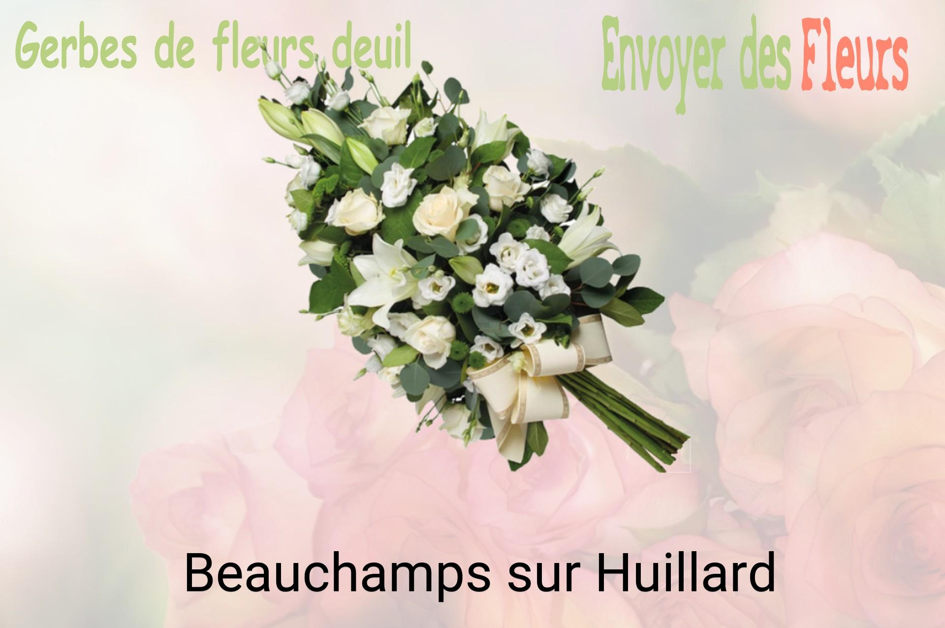 Gerbe de fleurs de deuil livrée à Beauchamps-sur-Huillard